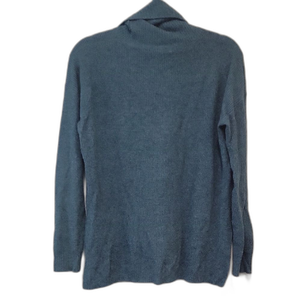 Madewell Cowl Neck Sweater Blue Size M Clean Girl - Picture 2 of 14